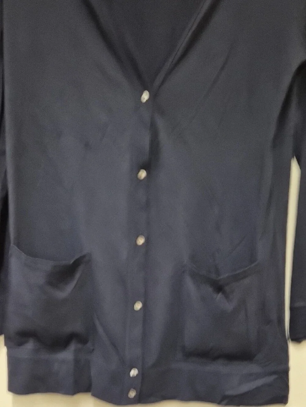 J. Crew Navy Long-Sleeve Button Cardigan Size M